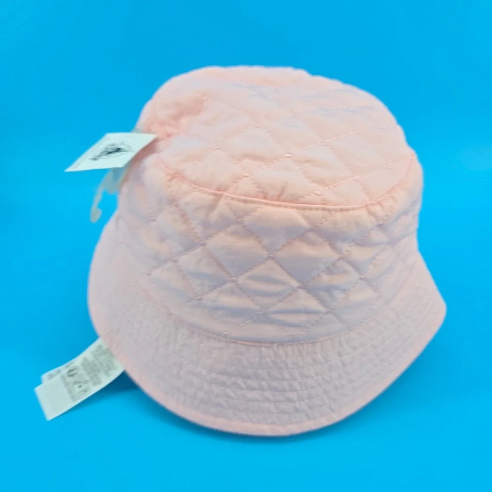 Disney Parks Minnie Mouse Pink Quilted Bucket Hat Youth Snow Angel Embroidered
